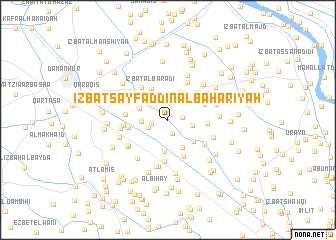 map of ‘Izbat Sayf ad Dīn al Baḩarīyah