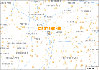 map of ‘Izbat Shāhīn