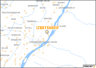 map of ‘Izbat Sharīf