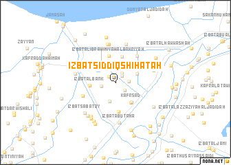map of ‘Izbat Şiddīq Shiḩātah