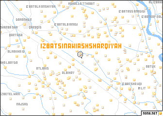 map of ‘Izbat Şināwī ash Sharqīyah