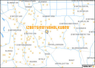map of ‘Izbat Siraywah al Kubrá