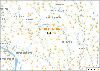 map of ‘Izbat Ţāhir