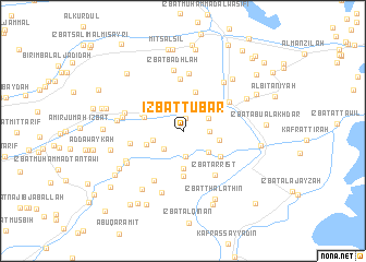 map of ‘Izbat Ţūbār