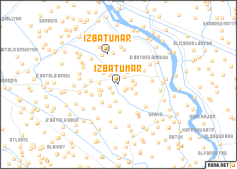 map of ‘Izbat ‘Umar