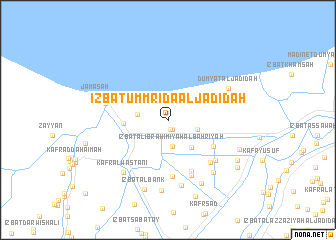 map of ‘Izbat Umm Riḑā al Jadīdah