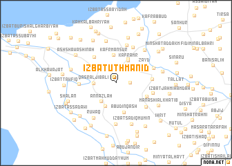 map of ‘Izbat ‘Uthmān ‘Īd