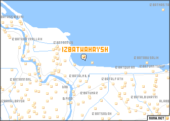 map of ‘Izbat Waḩaysh