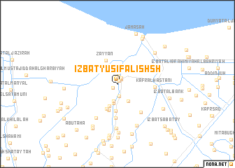 map of ‘Izbat Yūsif al ‘Ishsh