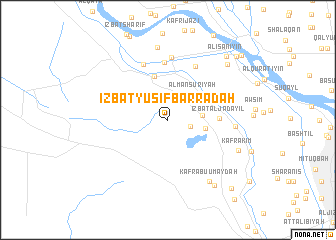 map of ‘Izbat Yūsif Barrādah