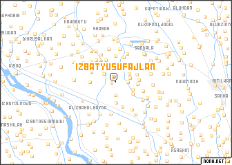 map of ‘Izbat Yūsuf ‘Ajlān