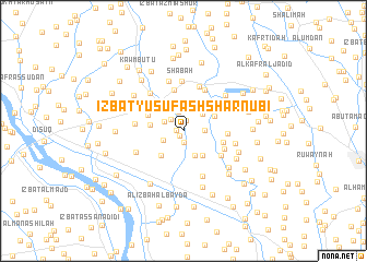 map of ‘Izbat Yūsuf ash Sharnūbī