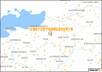 map of ‘Izbat zayid Abū Shu‘ayb