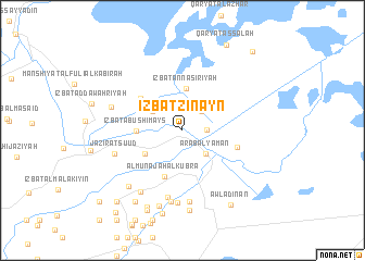 map of ‘Izbat Zinayn