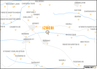 map of Izbebi