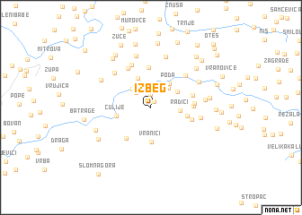 map of Izbeg