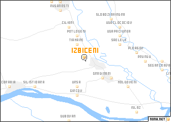 map of Izbiceni