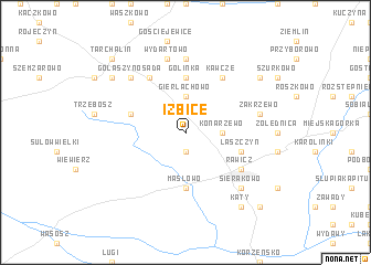 map of Izbice