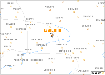 map of Izbichna