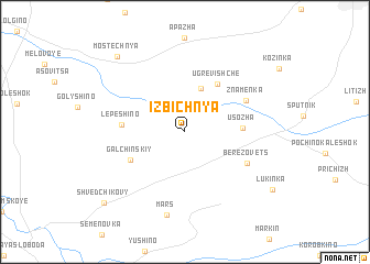 map of Izbichnya