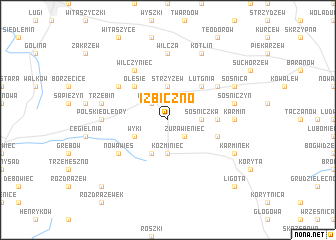 map of Izbiczno