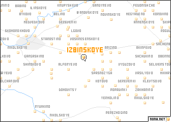 map of Izbinskoye