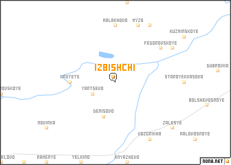 map of Izbishchi