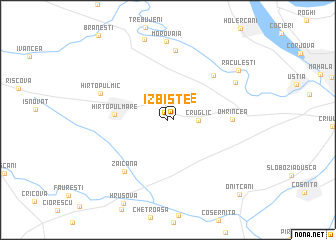 map of Izbişte