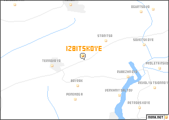 map of Izbitskoye