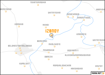 map of Izbnoy