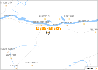 map of Izbushenskiy