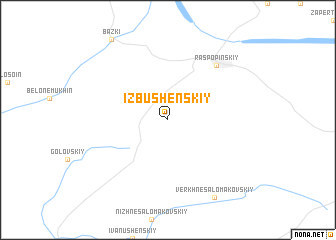 map of Izbushenskiy