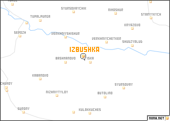 map of Izbushka