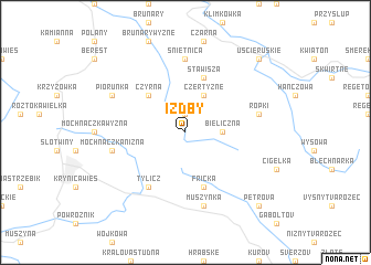 map of Izdby