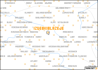 map of Izdebki Błażeje