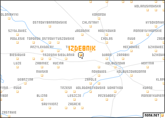 map of Izdebnik