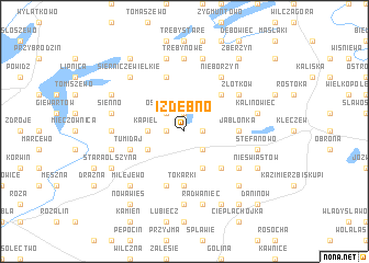 map of Izdebno