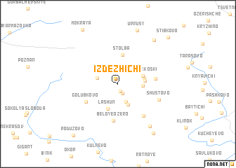 map of Izdezhichi