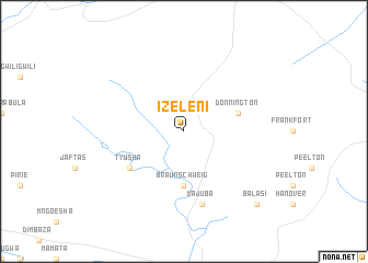 map of Izeleni