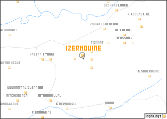 map of Izermouine