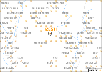 map of Izeşti