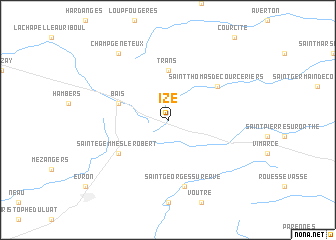 map of Izé