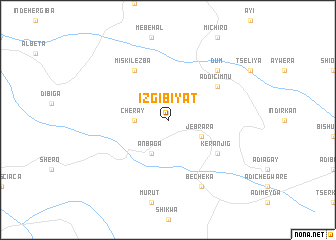 map of Izgibīyat