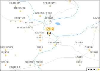 map of Izha