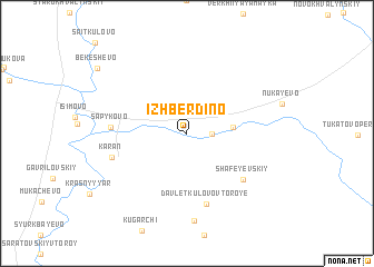 map of Izhberdino