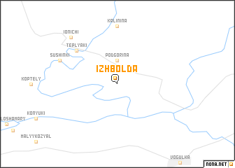 map of Izhbolda