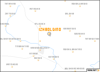 map of Izhboldino