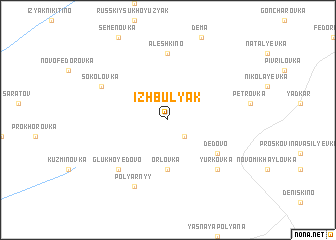 map of Izhbulyak