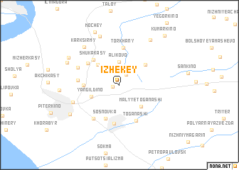 map of Izhekey