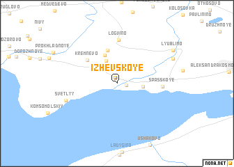 map of Izhevskoye